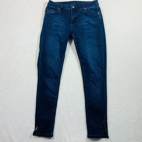 Denim Hunter Celina Zip Custom  dark blue denim Jeans size 31 - Picture 16 of 16